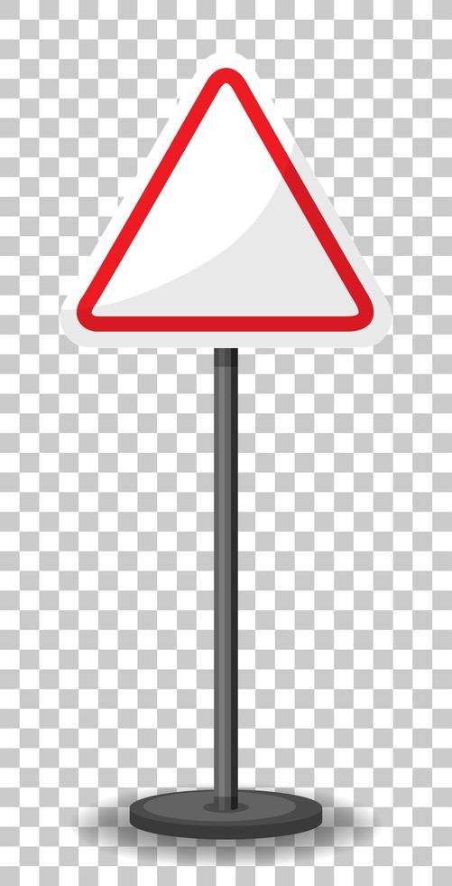 Empty triangle traffic banner vector