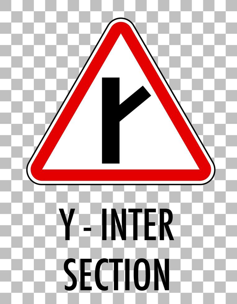 Red traffic sign on transparent background vector