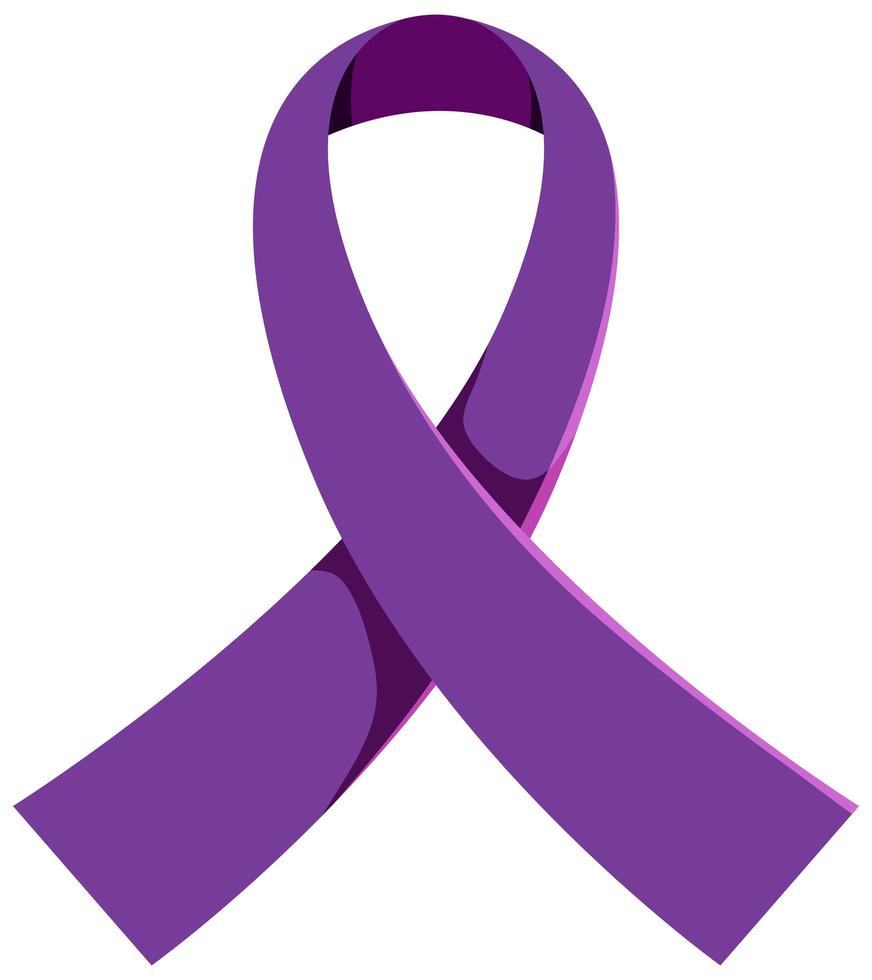 Purple Cancer Ribbon Vector Art, Icons, and Graphics for Free Download