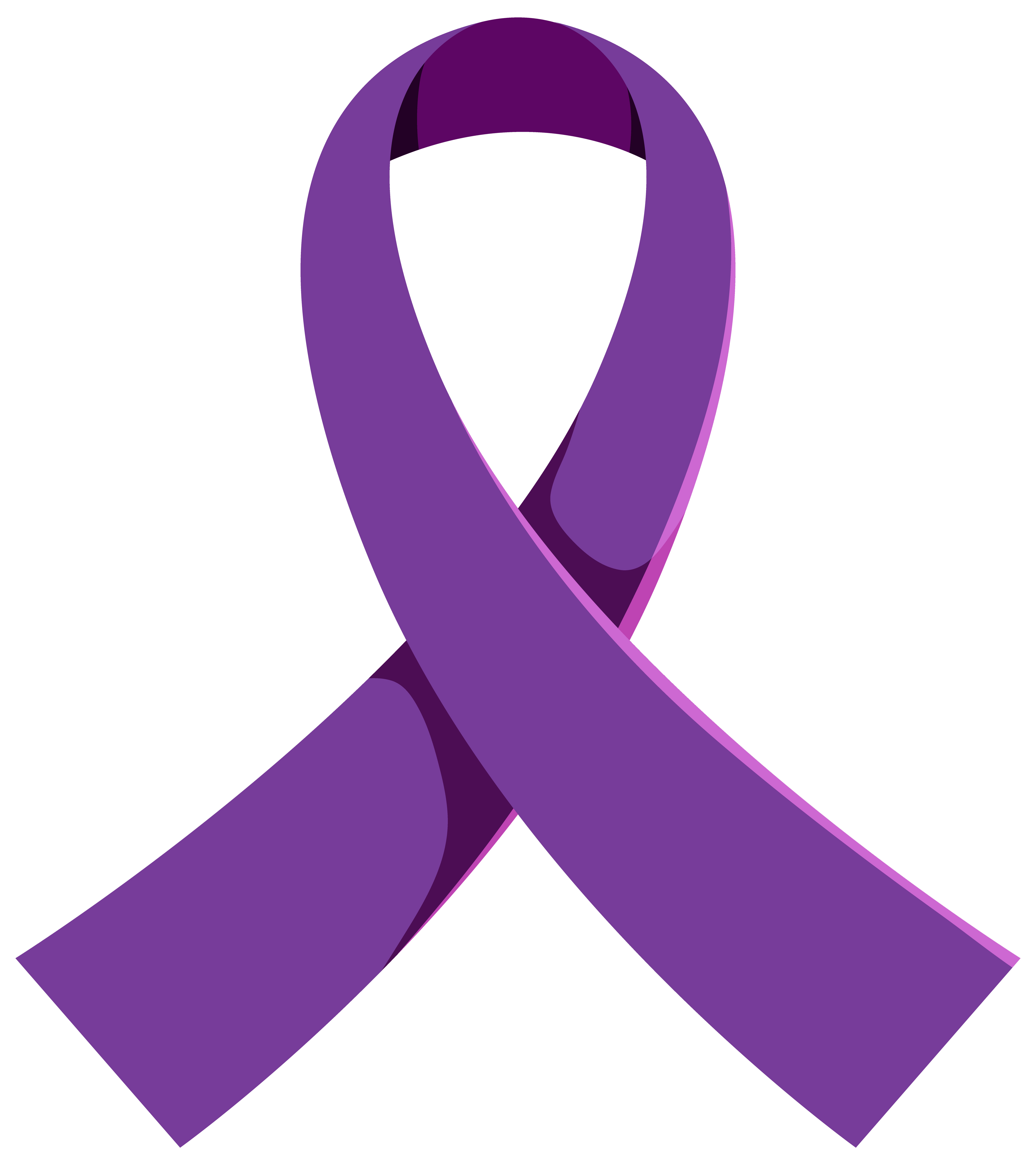 Purple ribbon pancreatic cancer awareness Vector Image