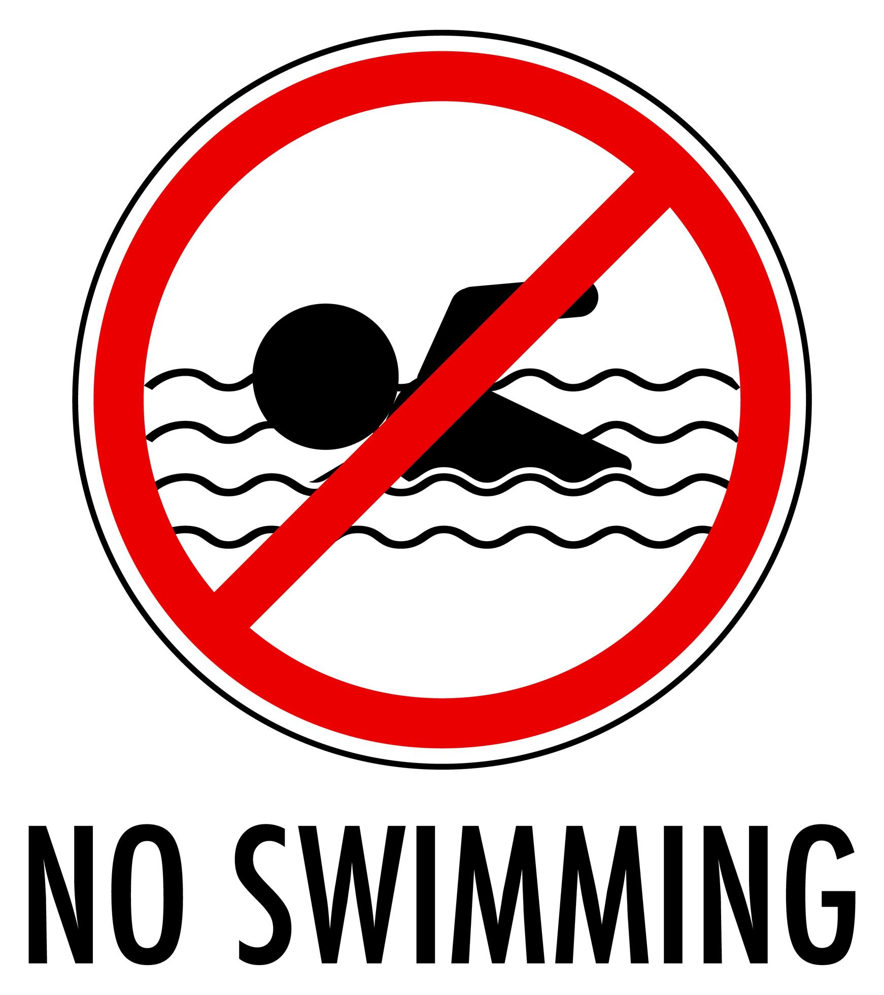 No swimming sign isolated on white background 1481890 Download Free