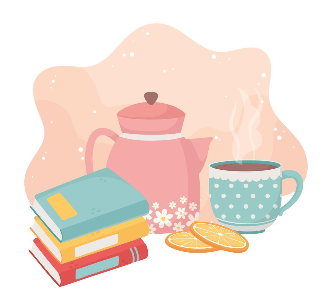 Coffee break composition vector