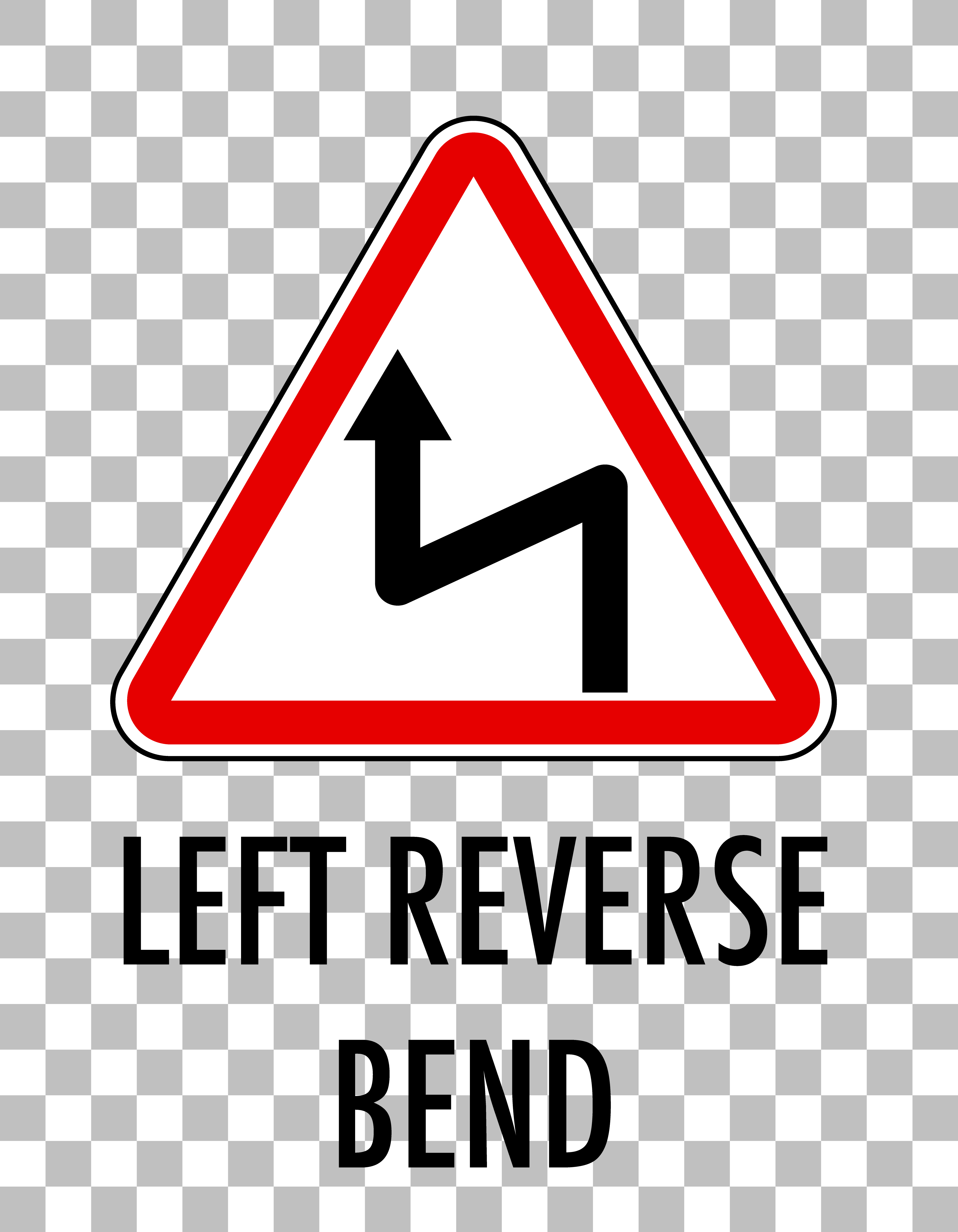 Right Reverse Bend Sign Isolated On Transparent Background 1482244 Right Reverse Bend Sign Isolated On Transparent Background 1482244