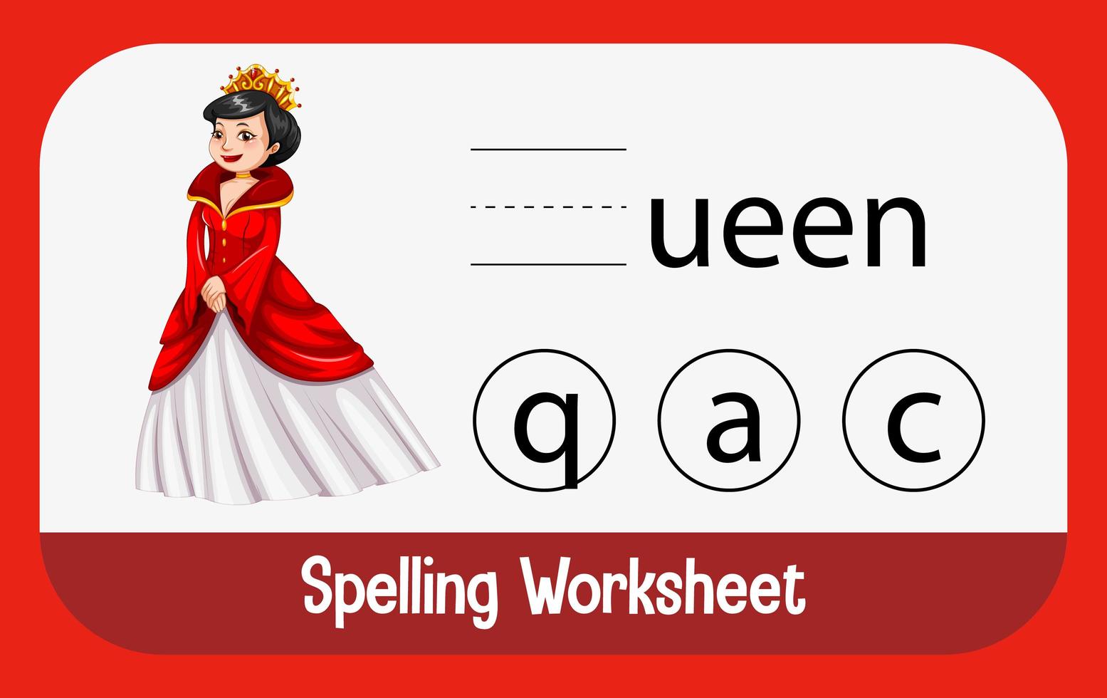 Find missing letter with queen vector