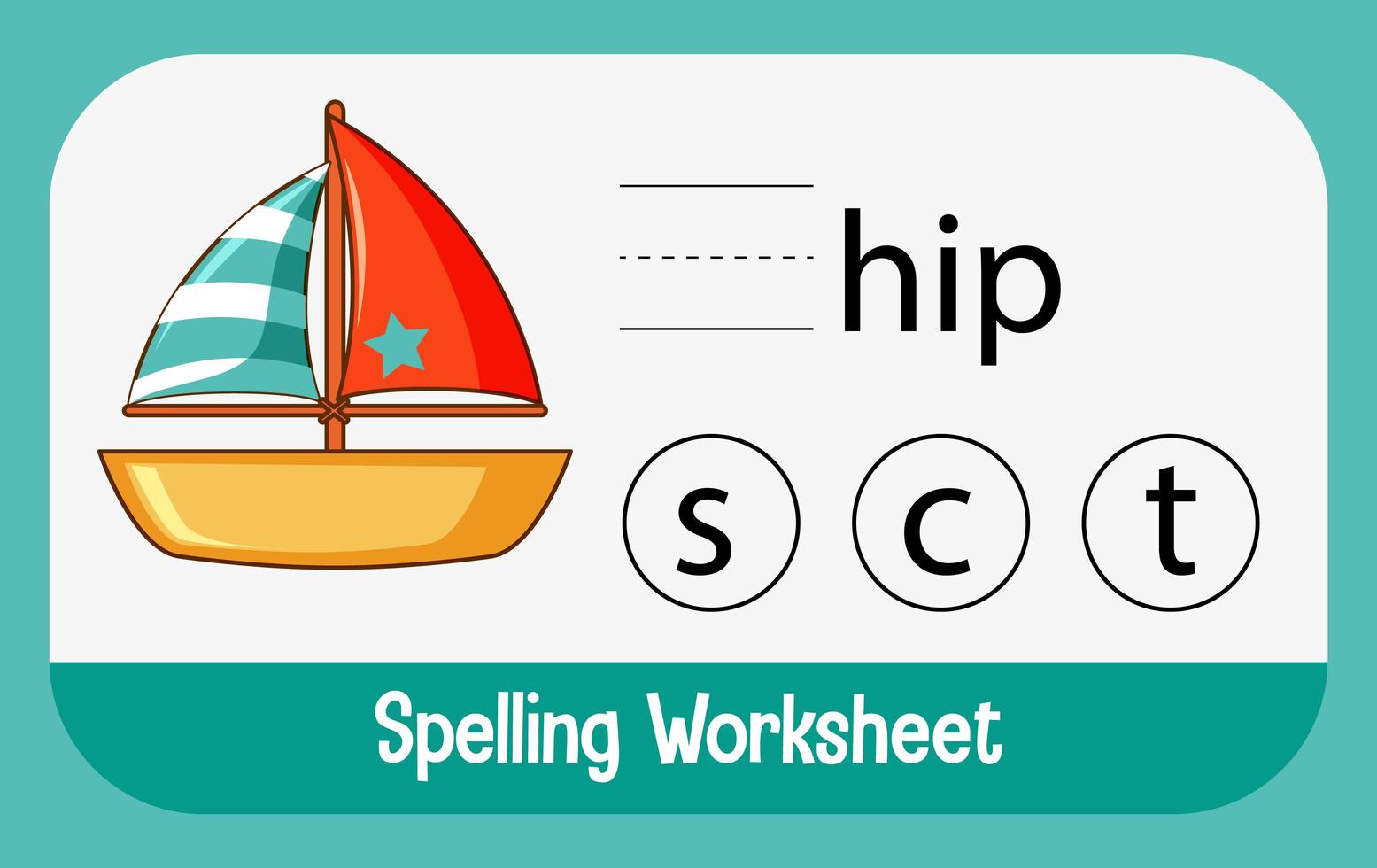 Find missing letter with ship vector