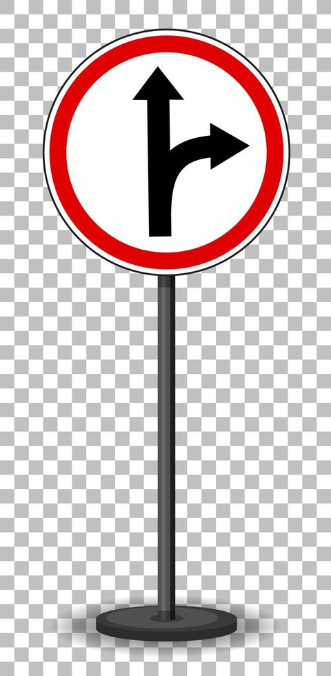 Red traffic sign on transparent background vector