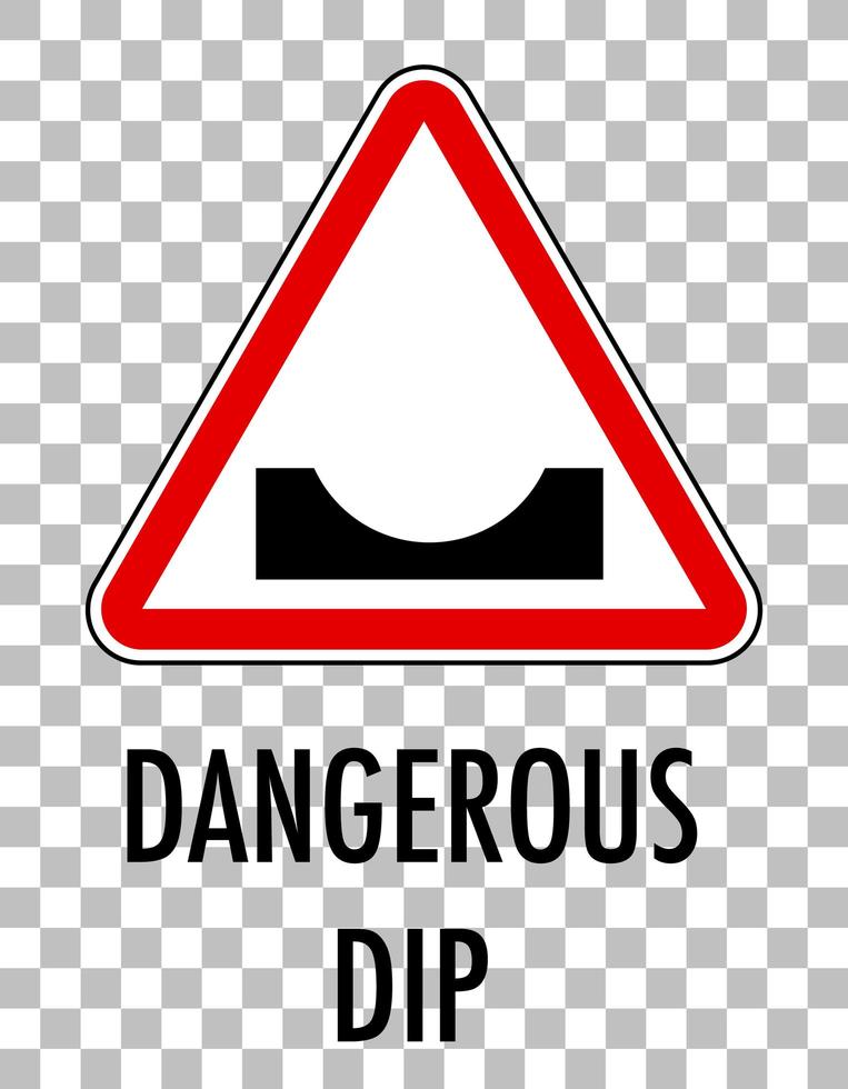 Red traffic sign on transparent background vector