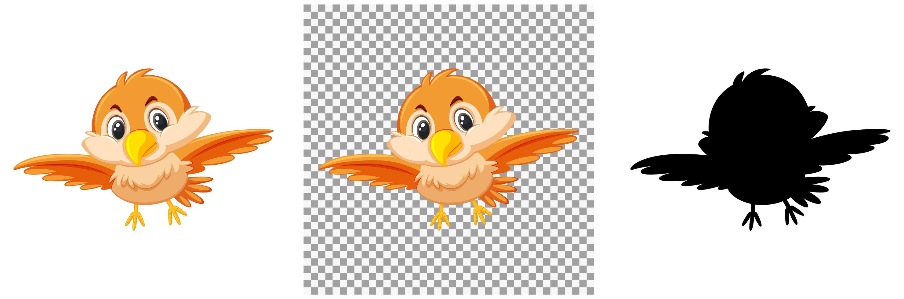 conjunto de personajes de aves vector