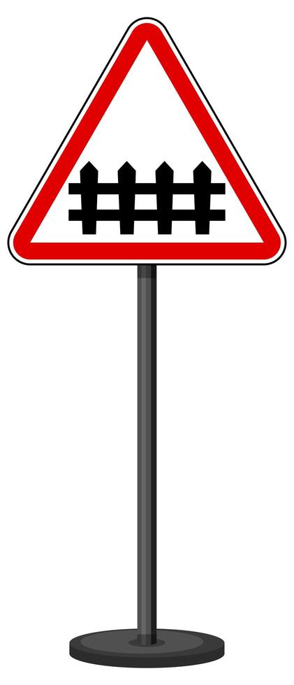 Red traffic sign on white background vector