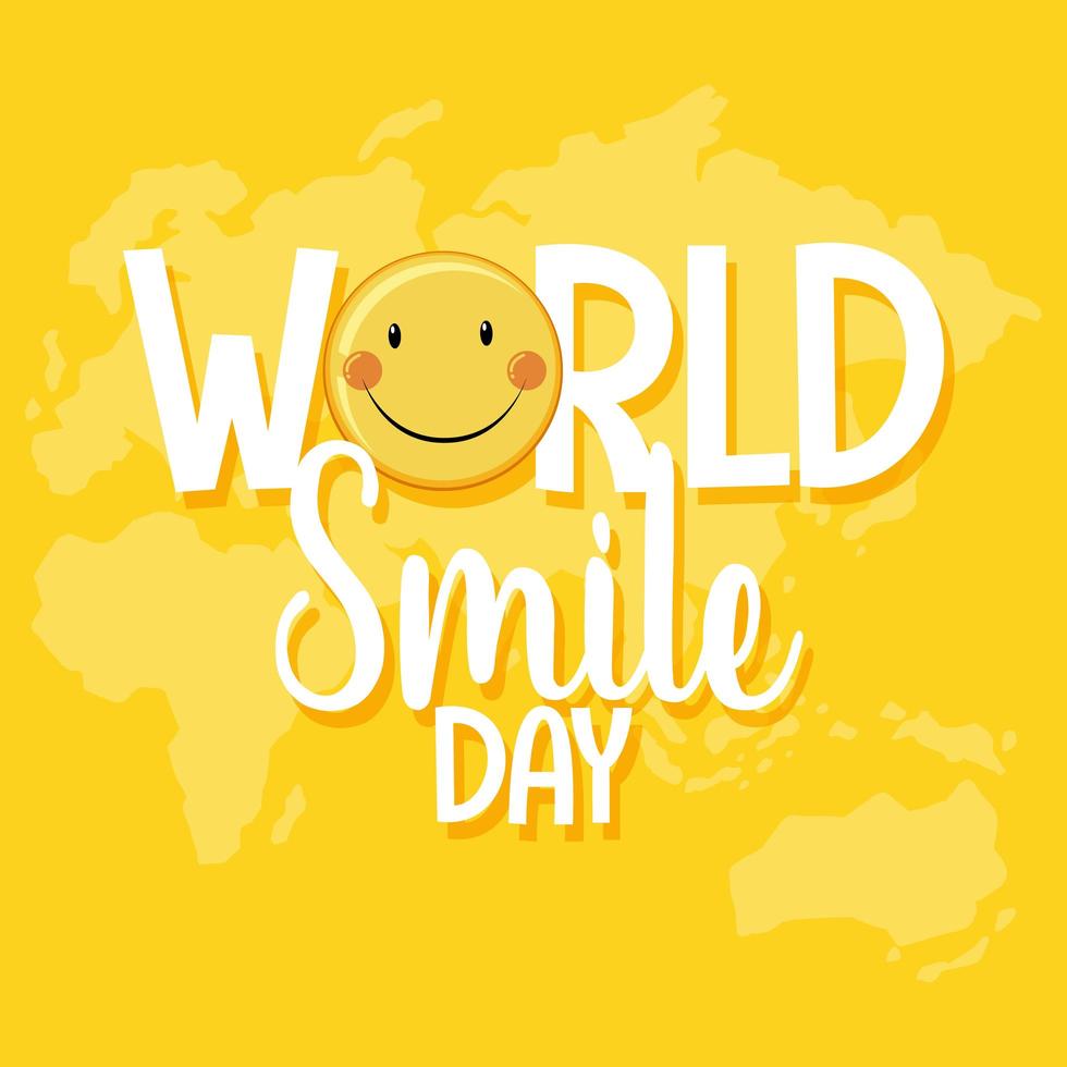 World smile day banner vector