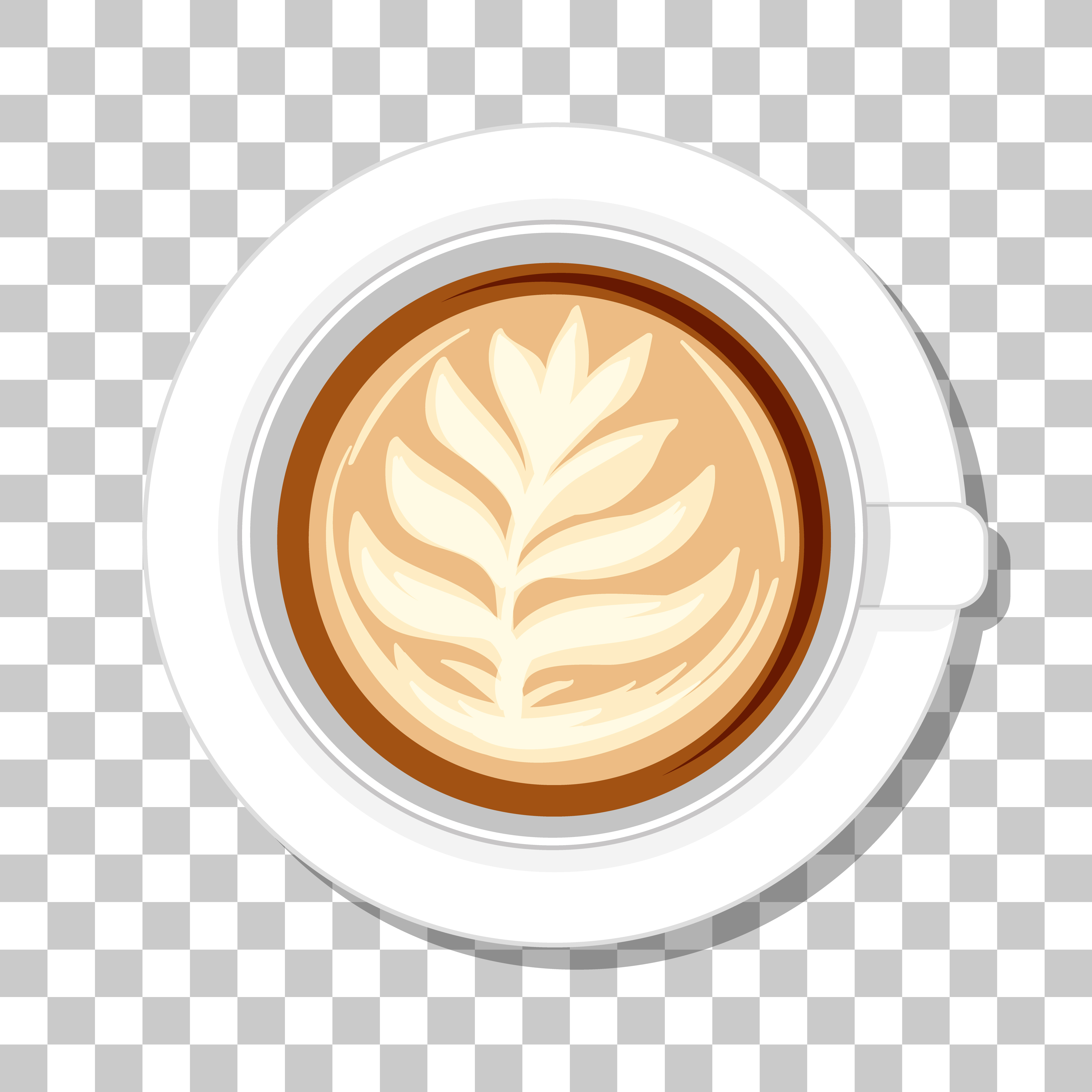 Coffee cup isolated on a transparent background Vector Image