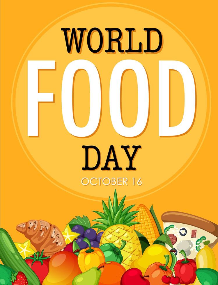 World food day banner vector