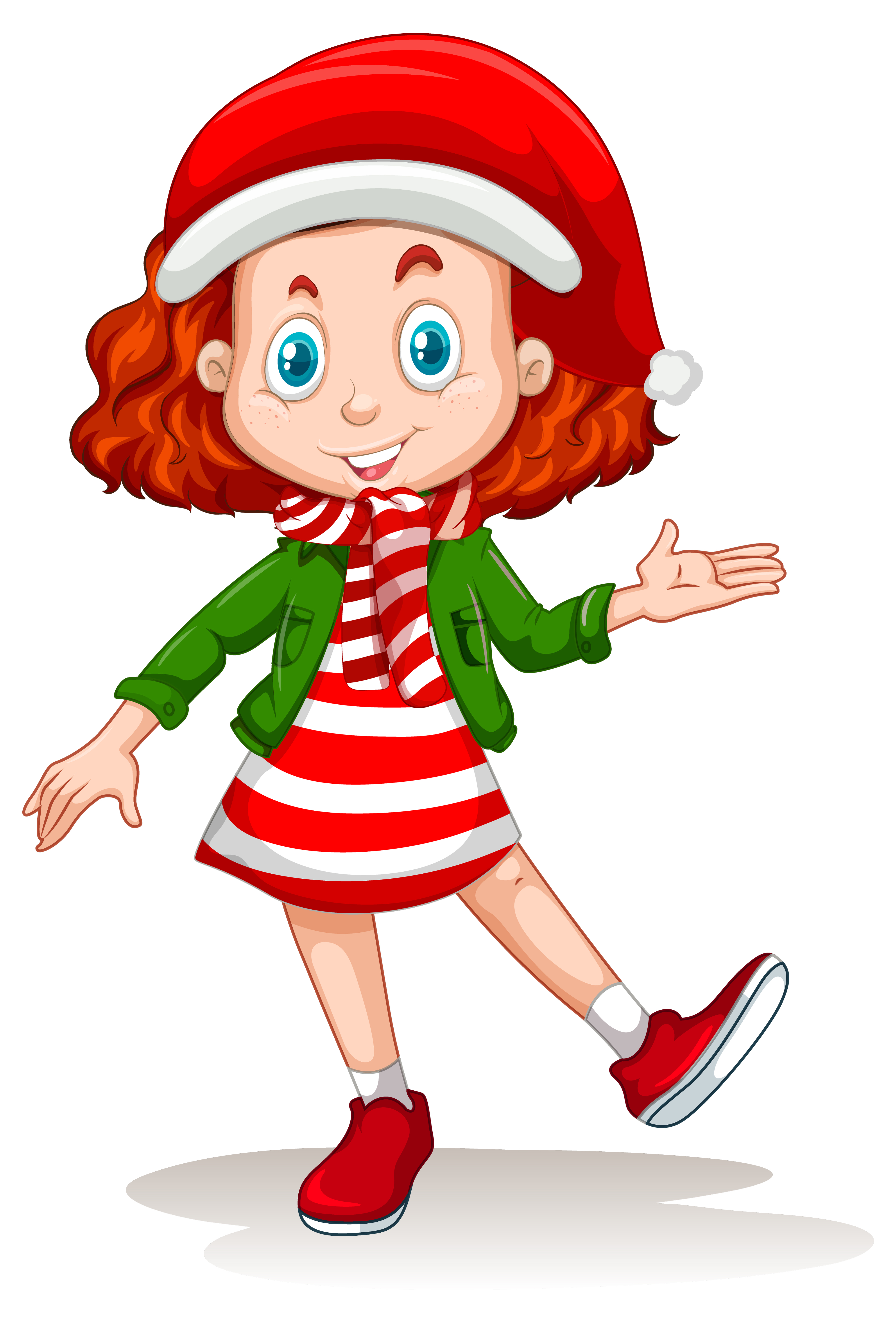 Cute girl wearing Christmas costumes cartoon character 1482577 Vector Art at Vecteezy Cute girl wearing Christmas costumes cartoon character 1482577 Vector Art at Vecteezy