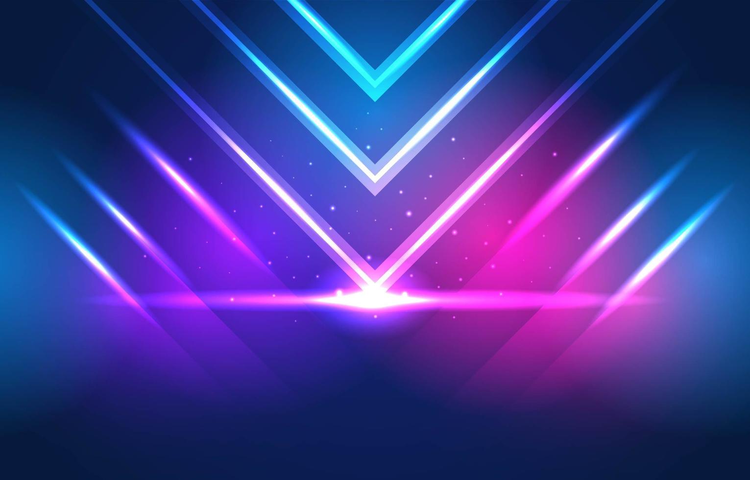 Glowing Futuristic Neon Background vector