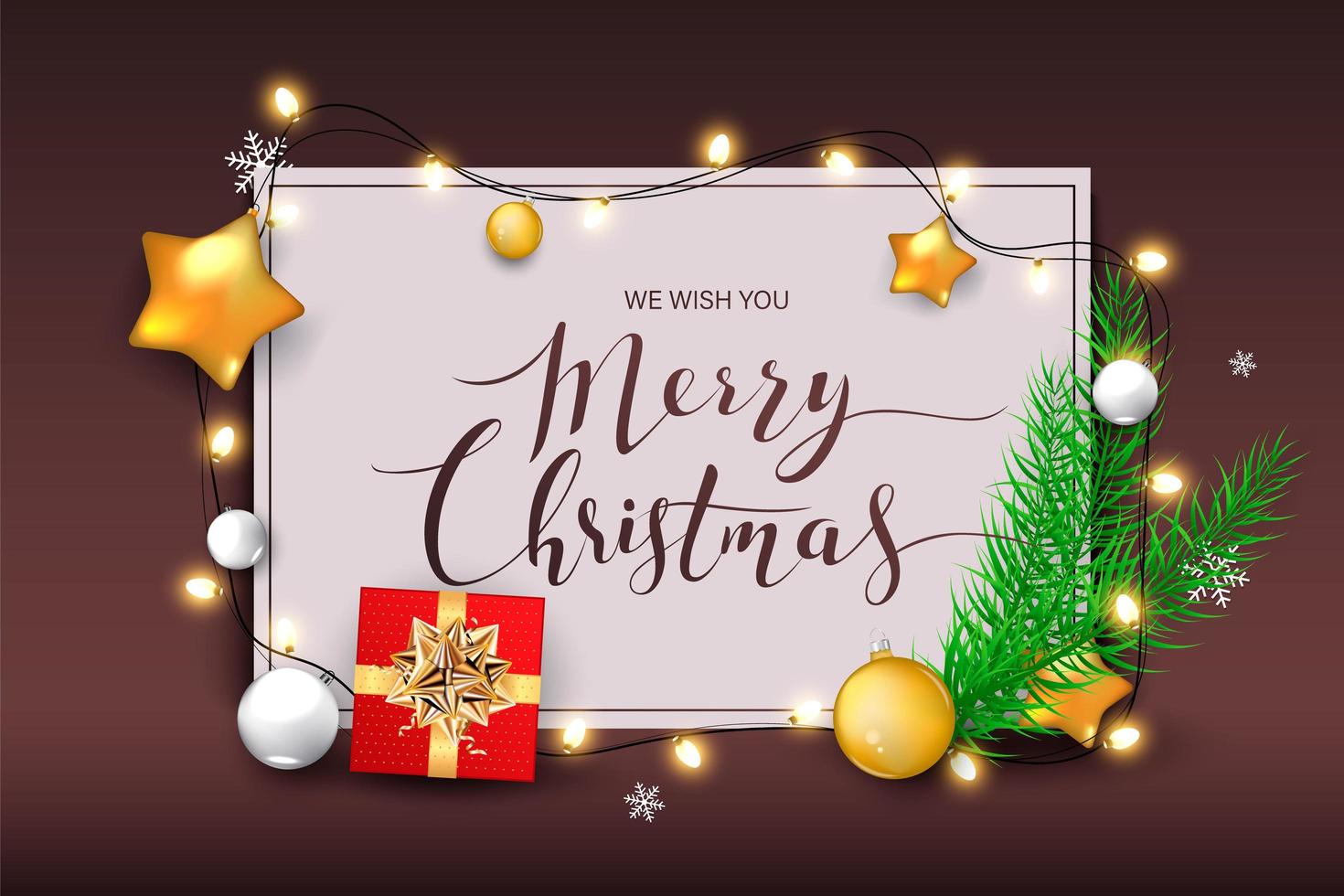 Merry Christmas background vector