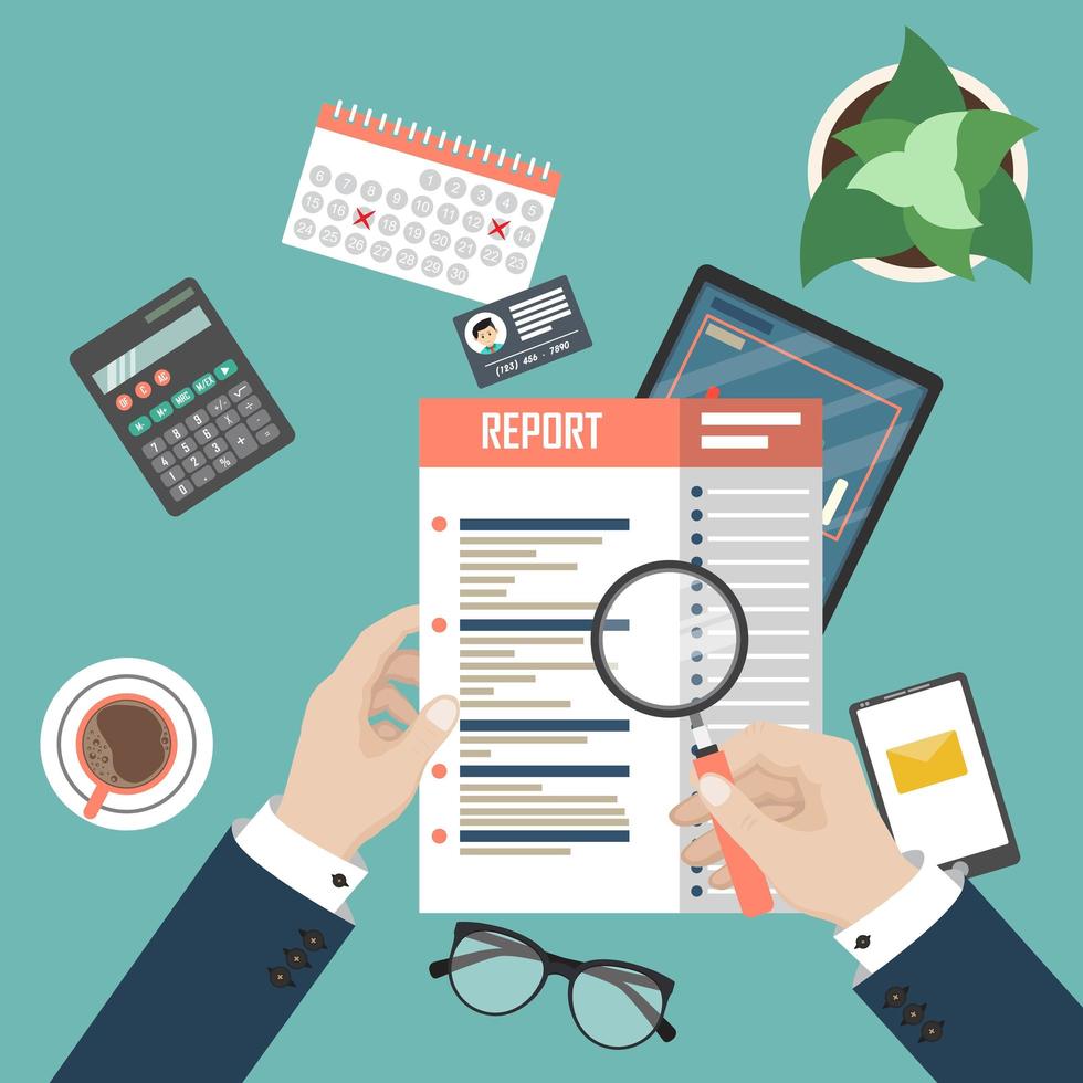 Auditing Tax process vector