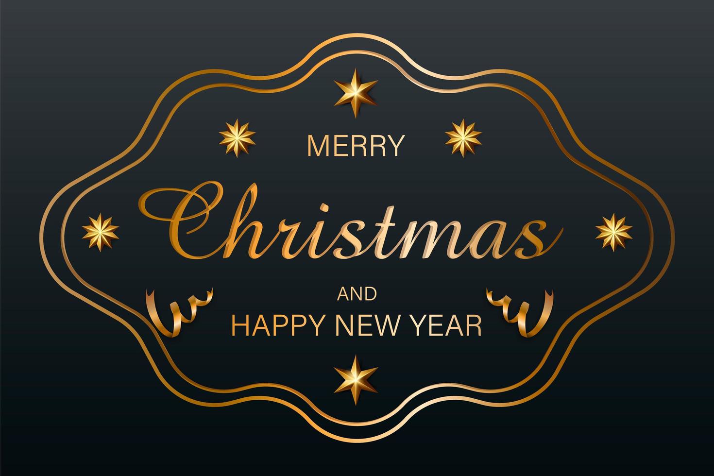 Gold Christmas background vector