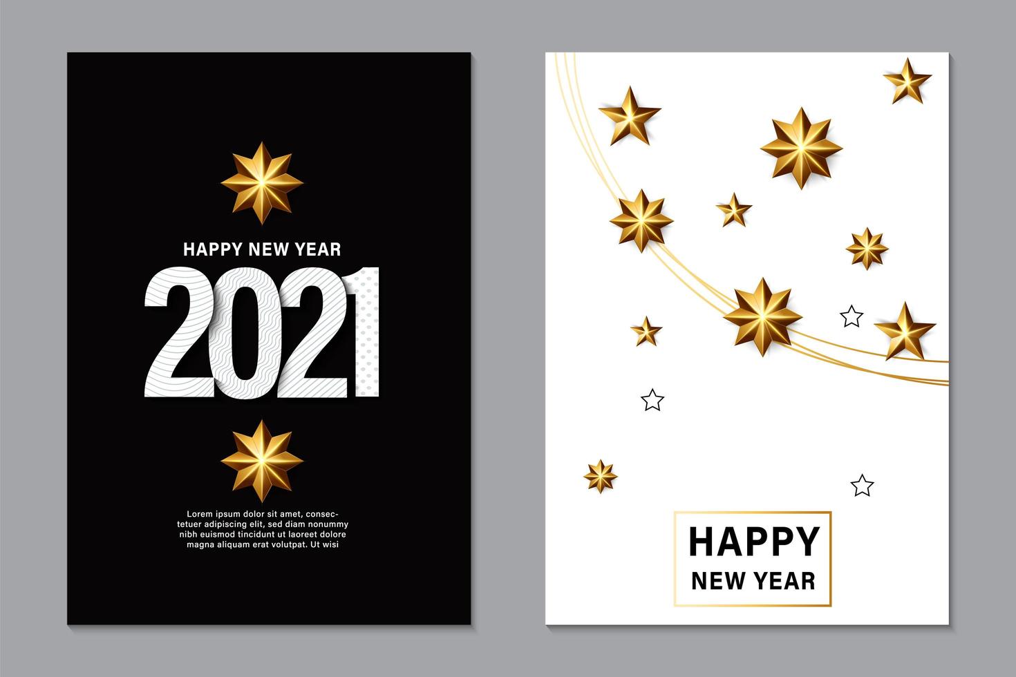 2021 New Year background for holiday greeting card vector