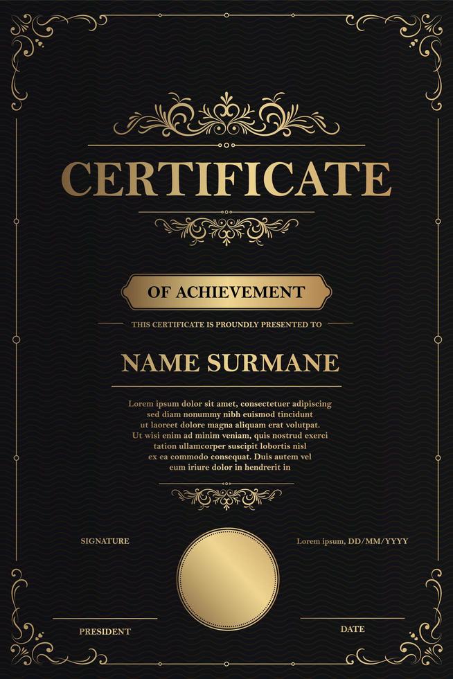 Certificate of appreciation template vector