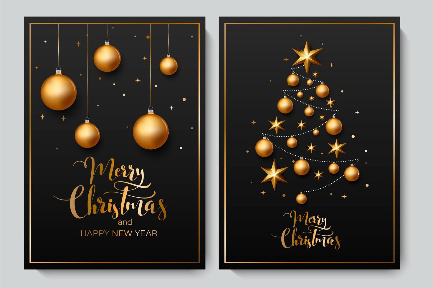 Christmas background with Shining gold ornaments vector