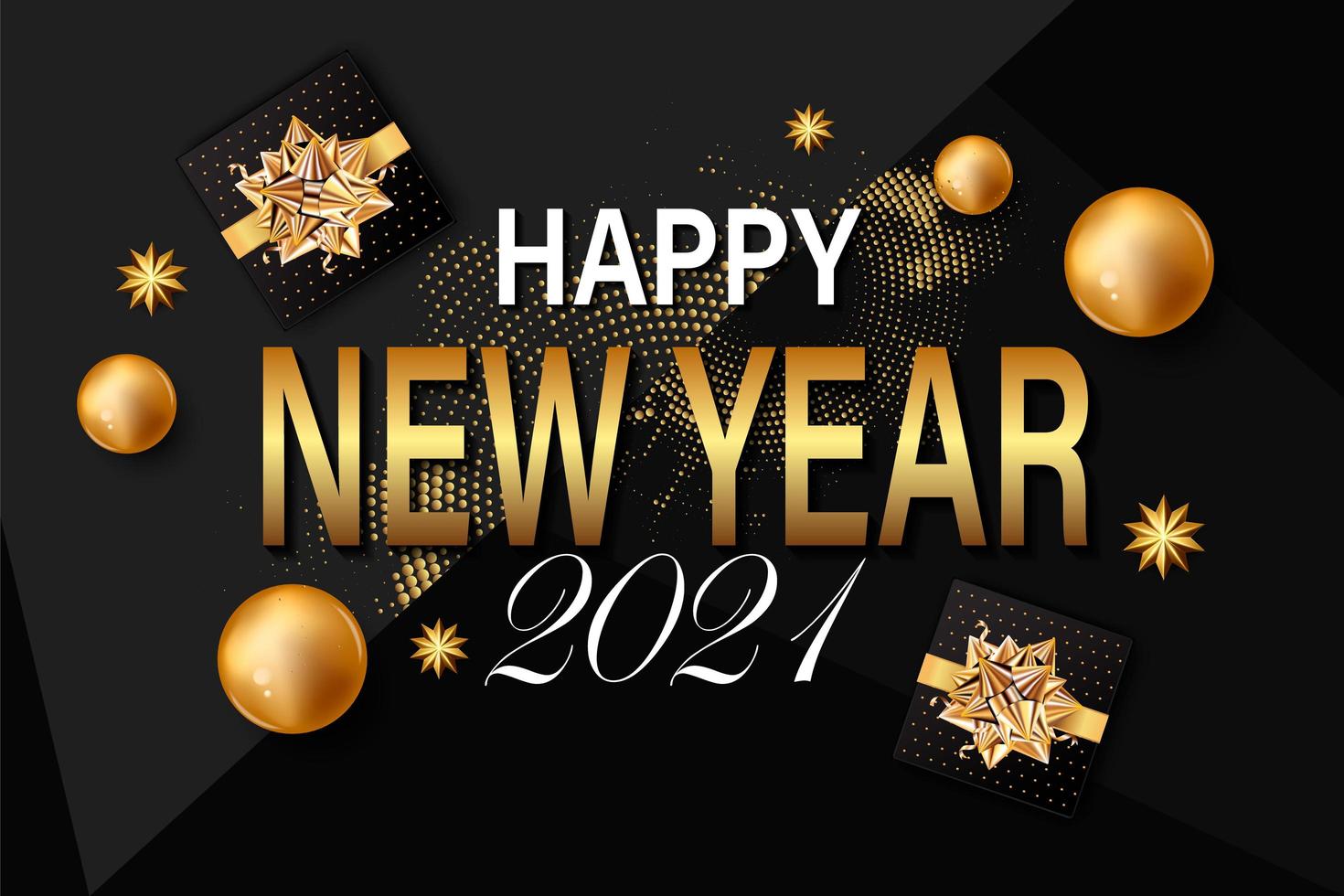 2021 New Year background vector