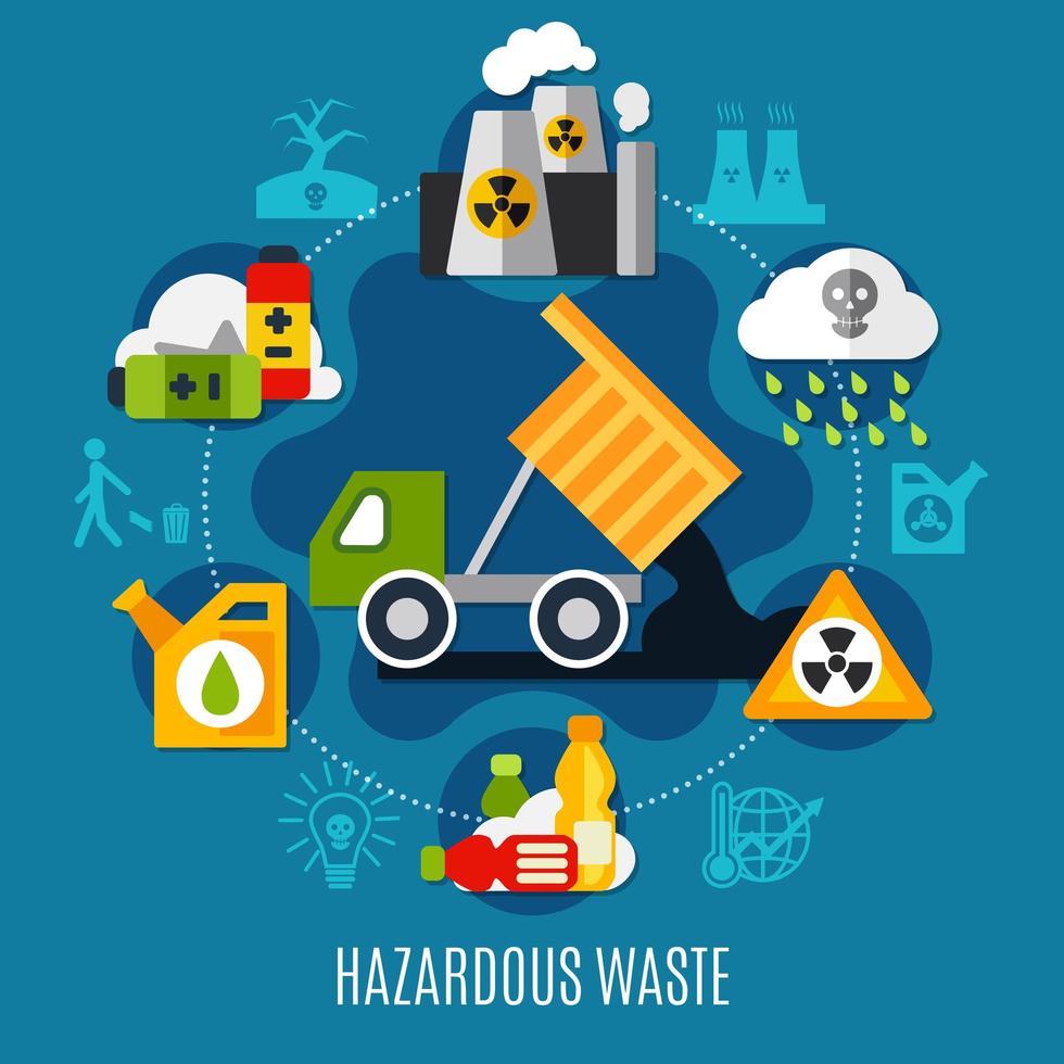 Waste And Pollution Concept vector