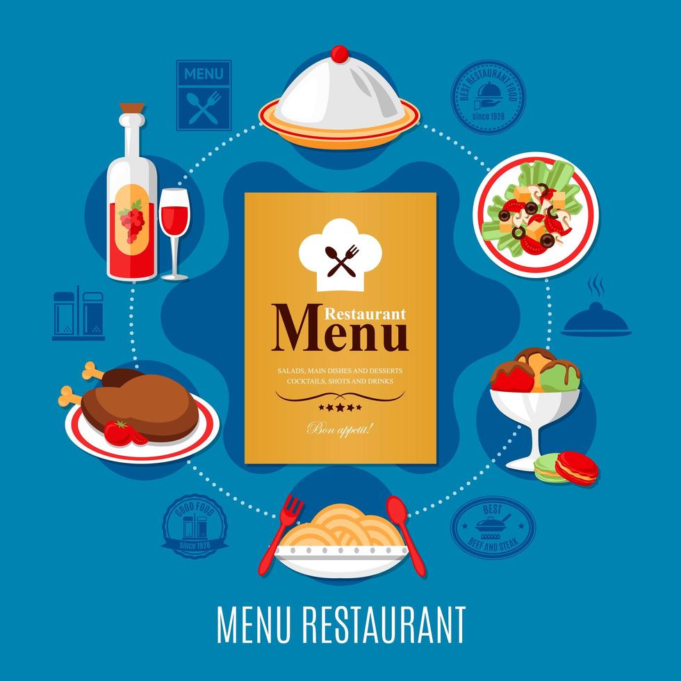 Restaurant Menu Concept vector