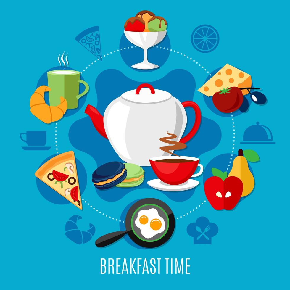 Diner and Breakfast Restaurant Concept vector