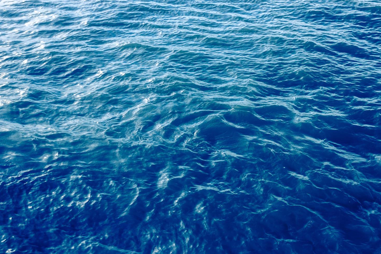 Blue ocean waves photo