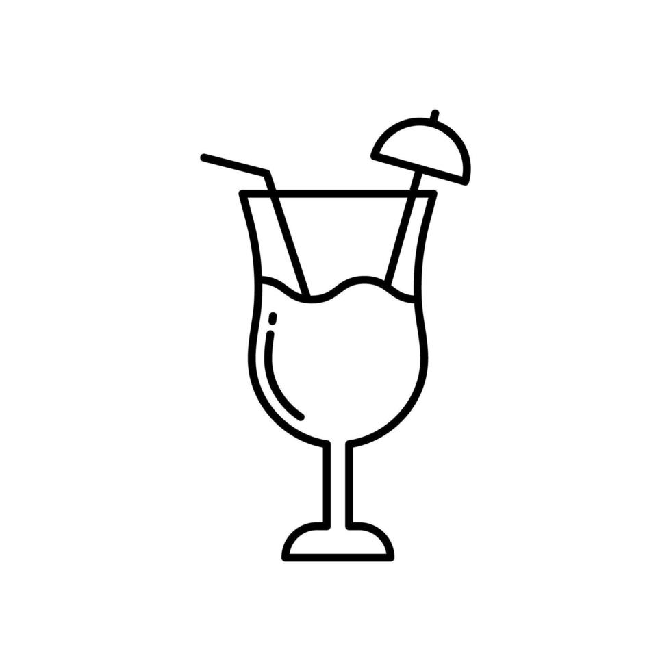 icono de bebida de coctel vector