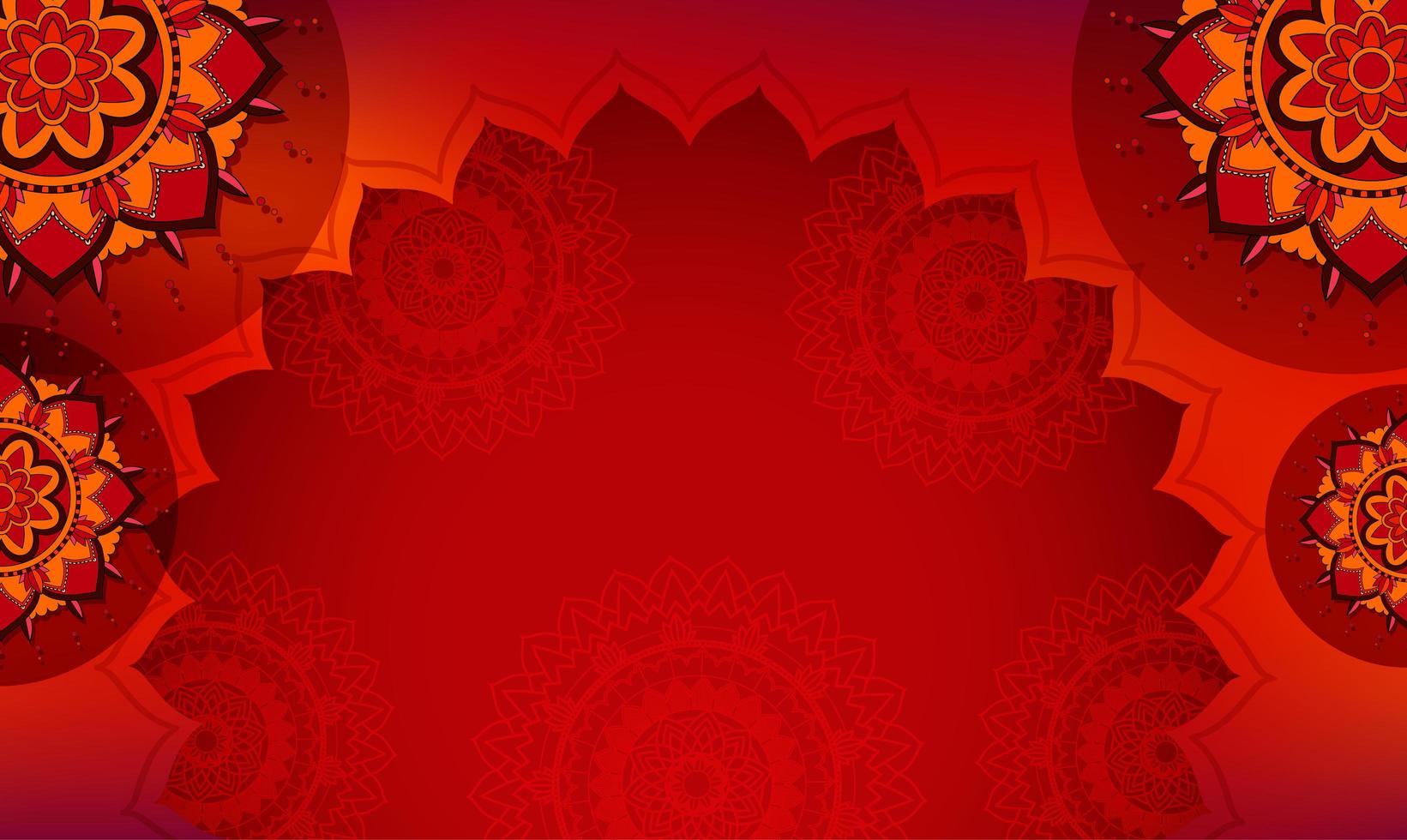 Background template with mandala designs vector