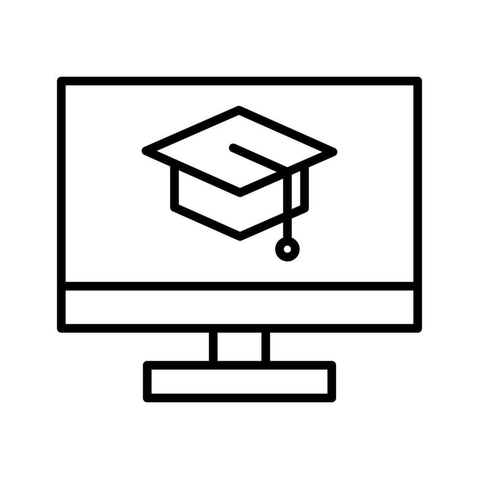 Online education icon vector