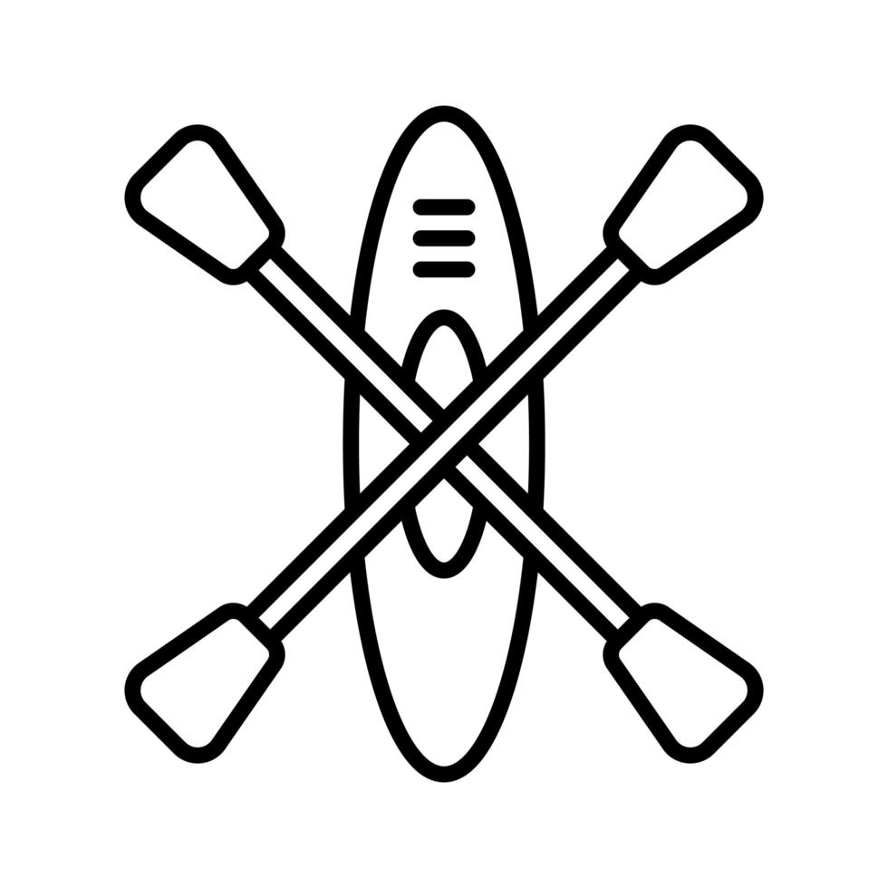 Boat Kayak Icon vector