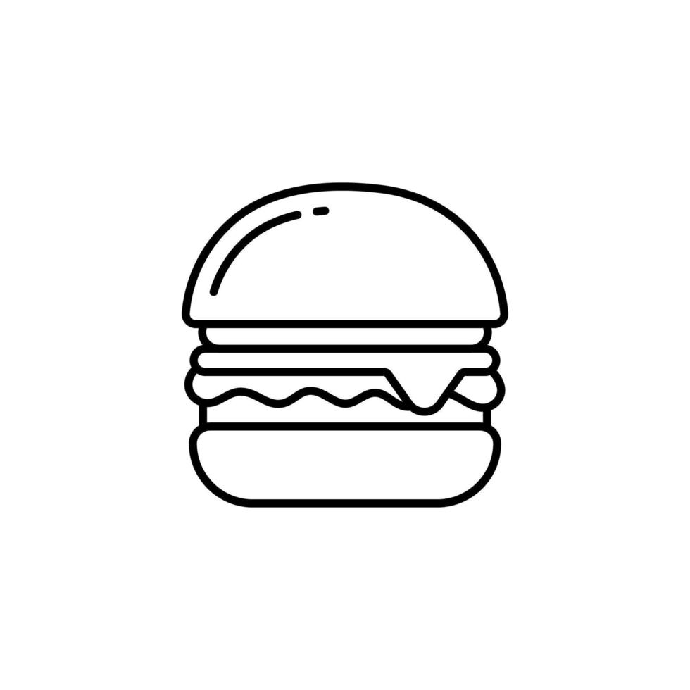 icono de vector de hamburguesa