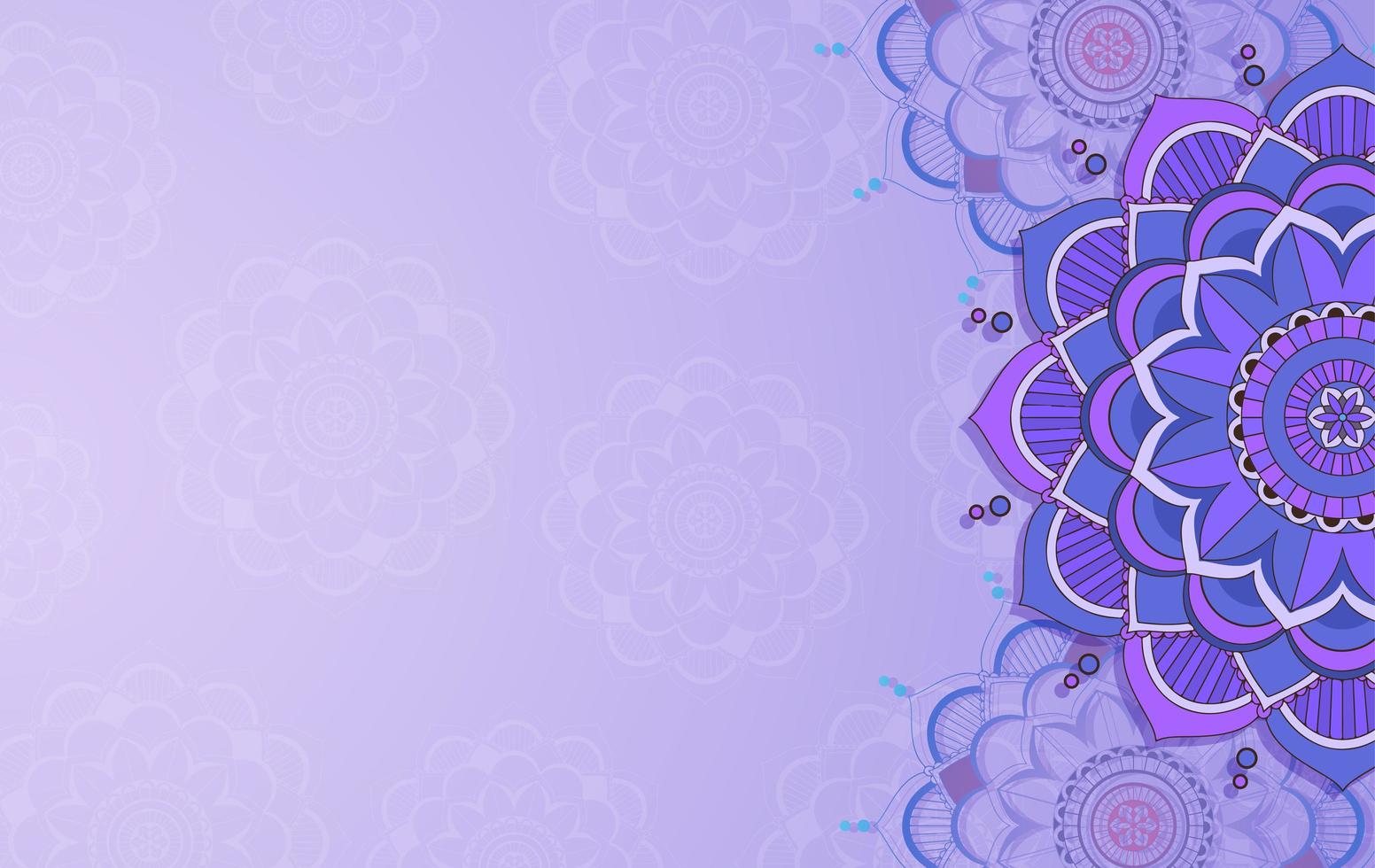 Background template with mandala pattern design vector