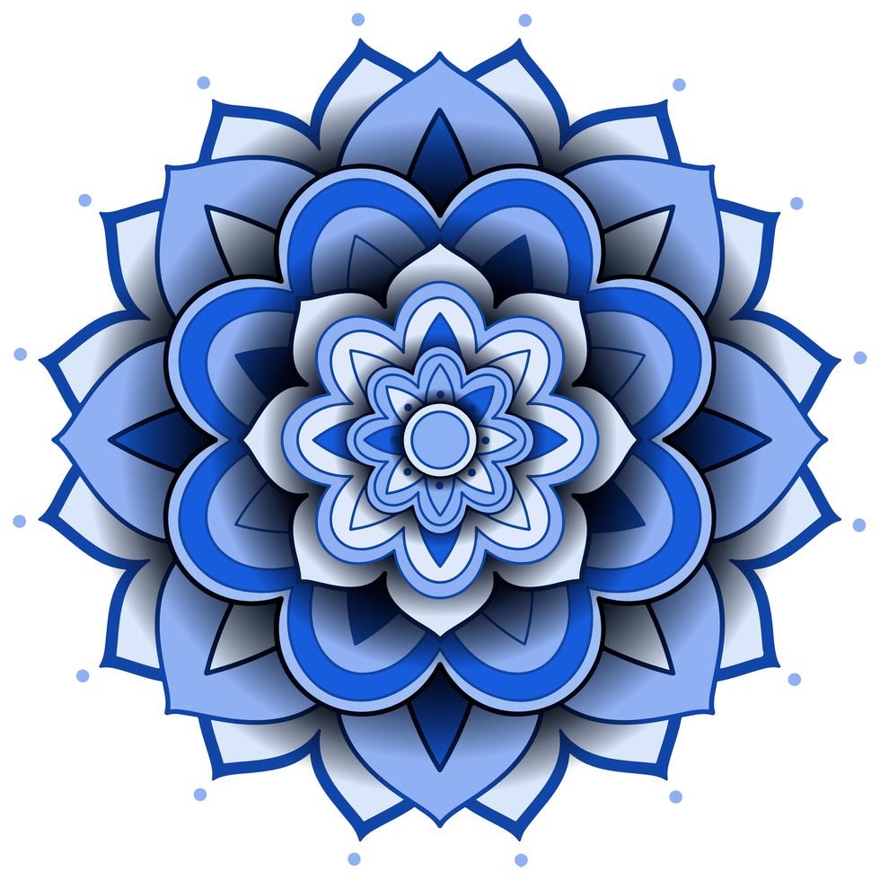 Mandala pattern design on white background vector