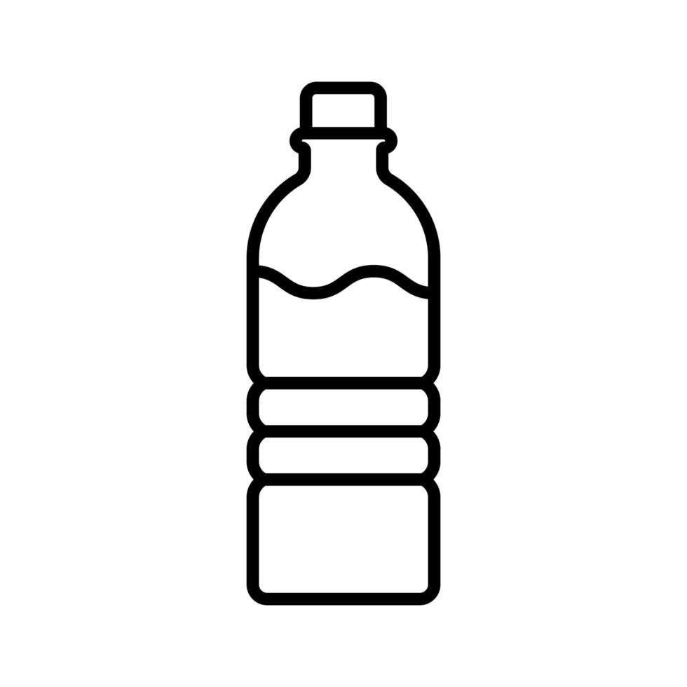 icono de botella de agua vector