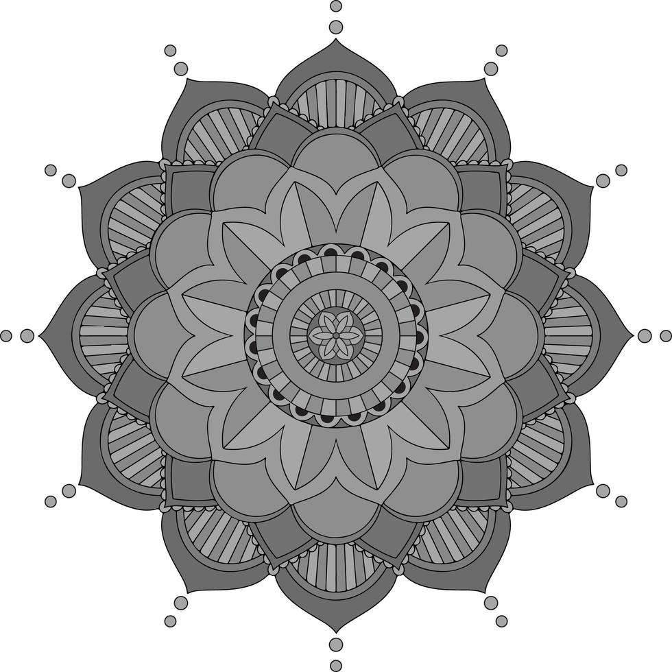 Background template with mandala pattern design vector