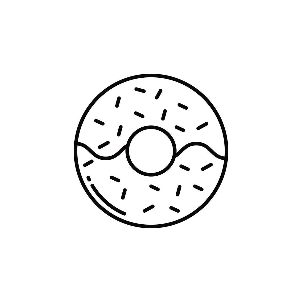 icono de vector de donut