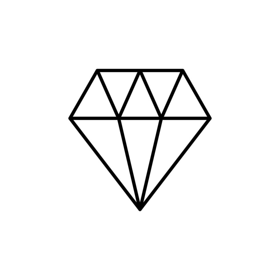 icono de vector de diamante