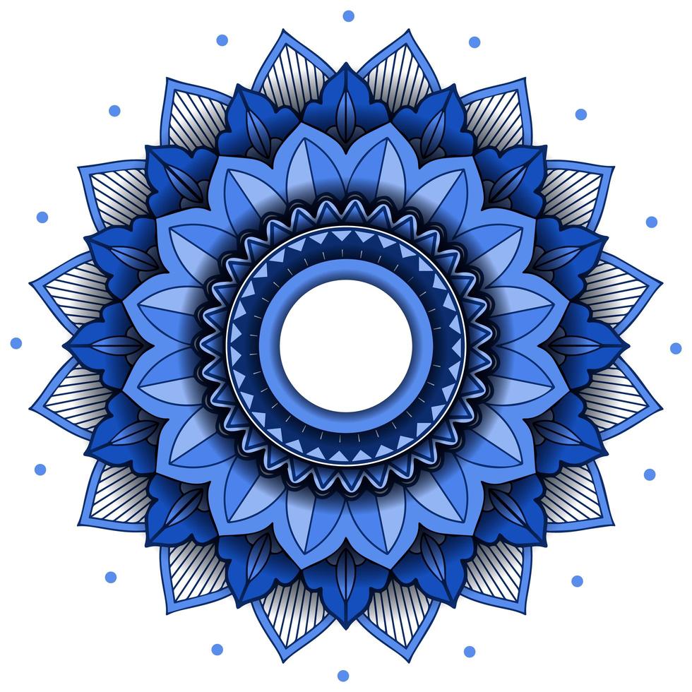 Mandala pattern design on white background vector