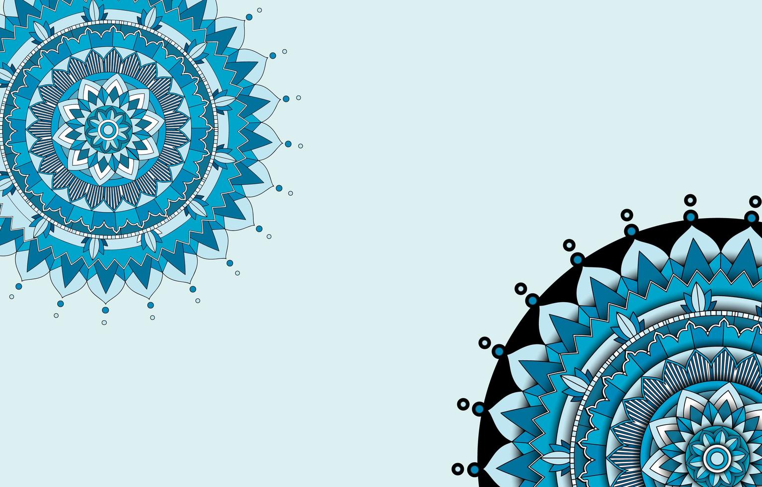 diseño de plantilla de fondo con patrones de mandala vector