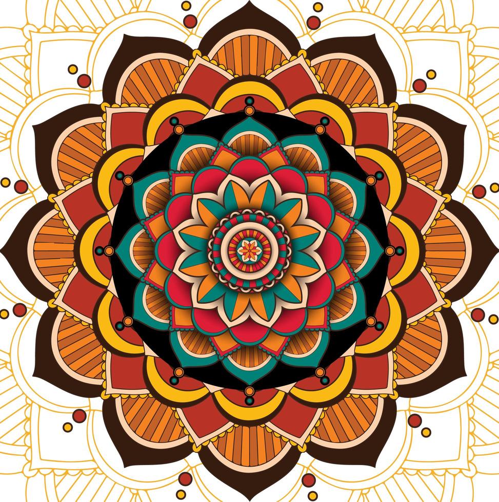 Mandala pattern design on white background 1500931 Vector Art at Vecteezy
