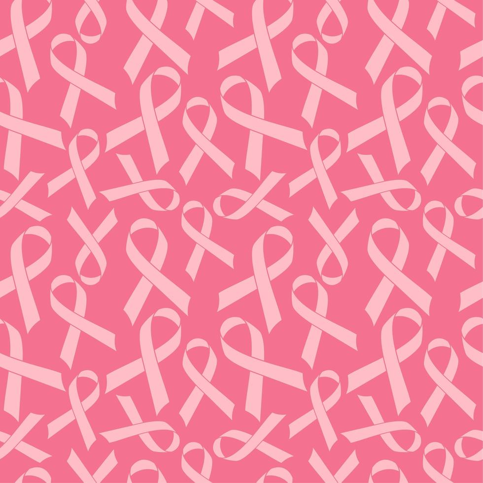 Pink Ribbon seamless pattern vector