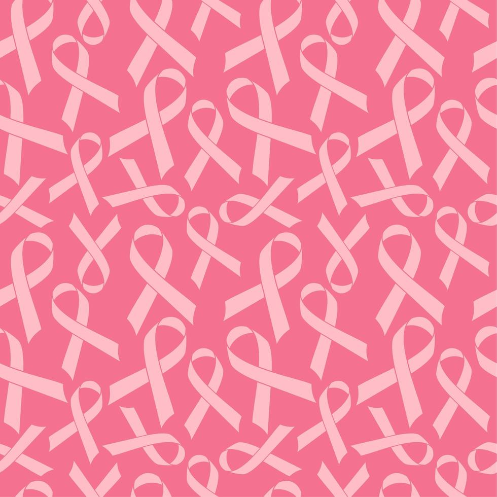 Pink Ribbon seamless pattern vector