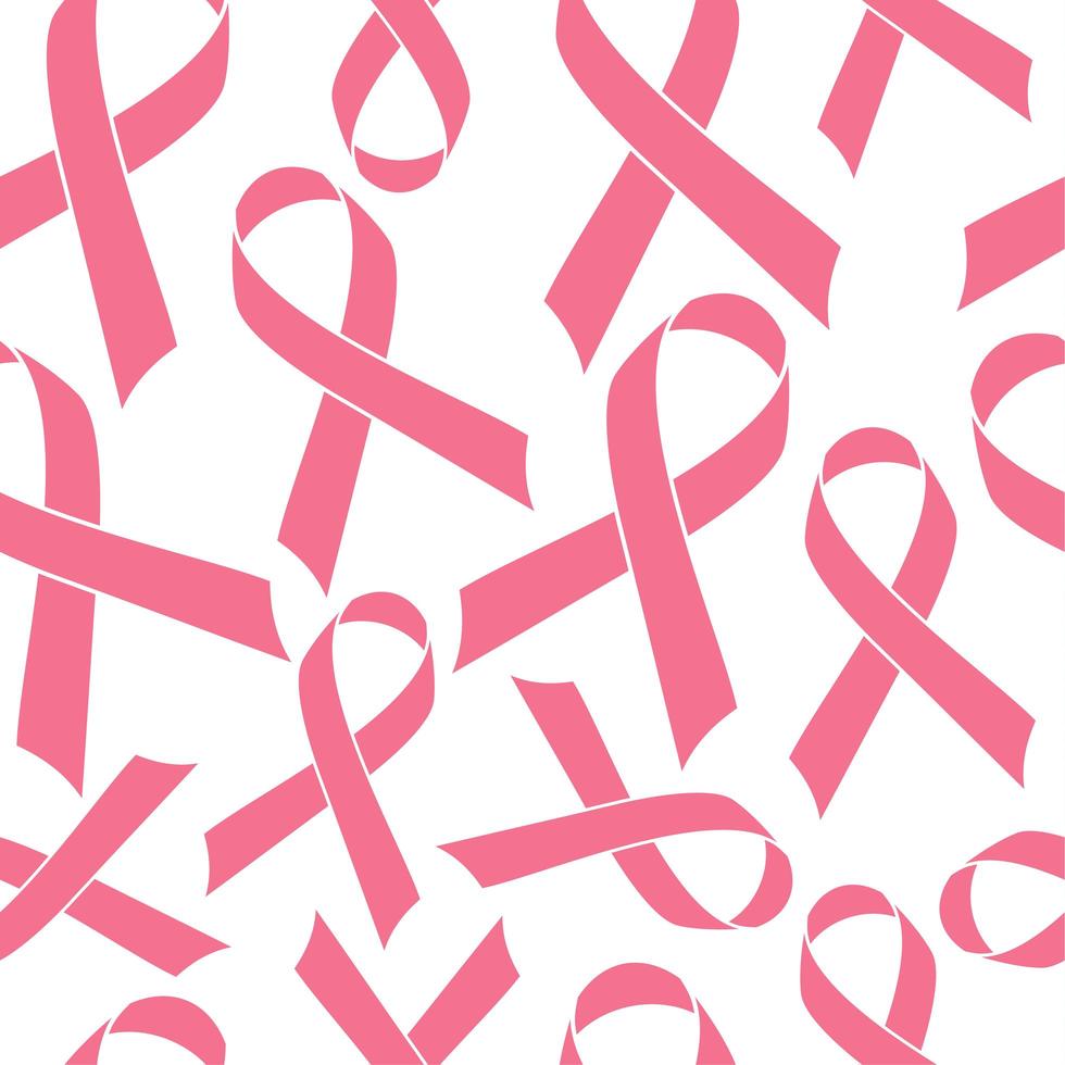 Pink Ribbon seamless pattern vector