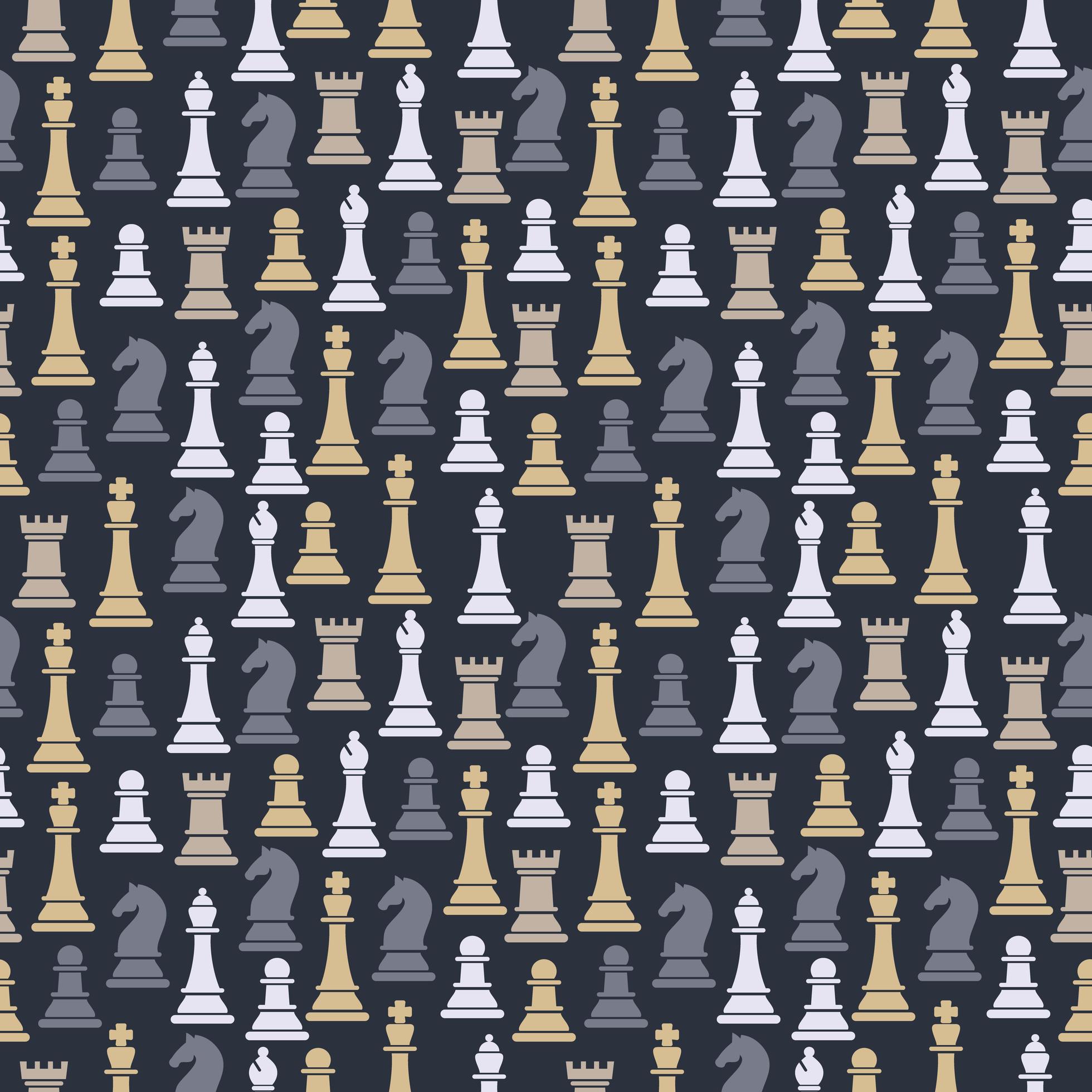 Seamless pattern with chess figures 1501880 Vector Art at Vecteezy