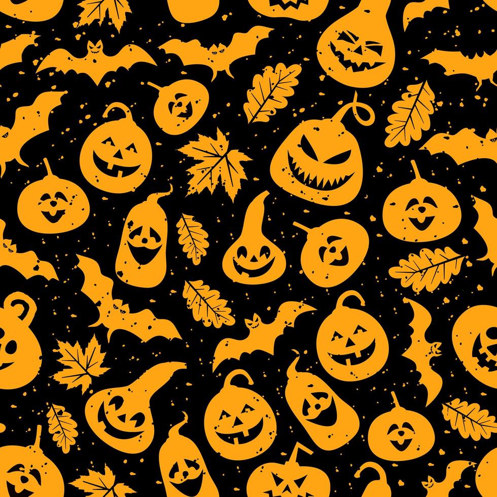 Abstract seamless Halloween pattern vector