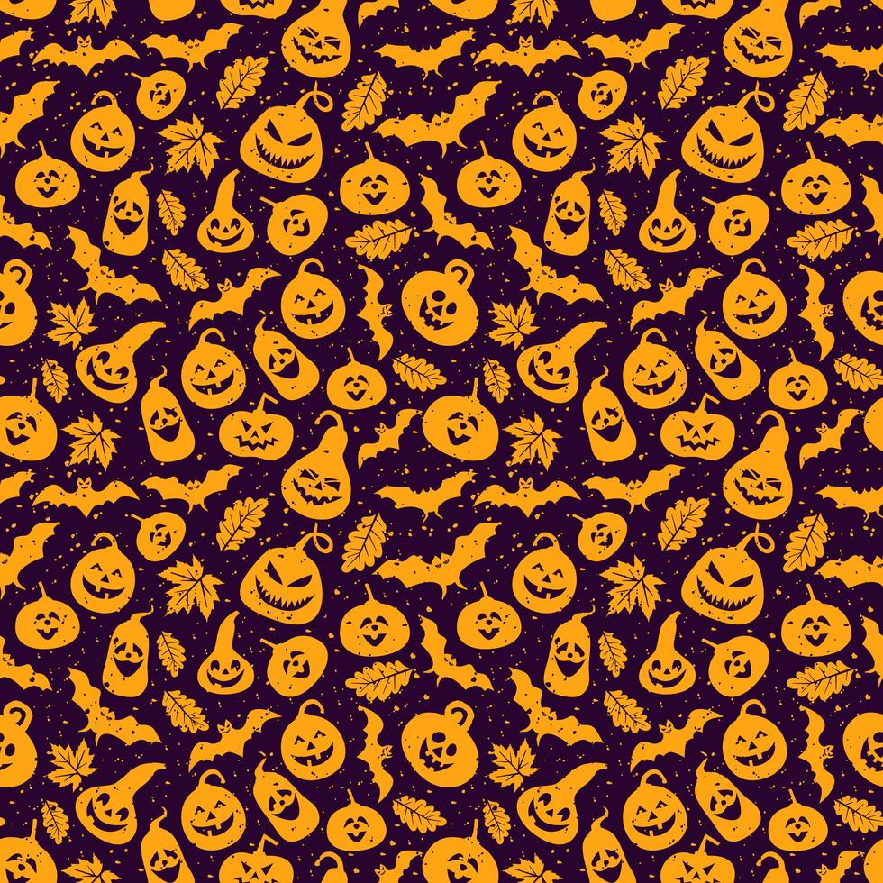 Abstract seamless Halloween pattern vector