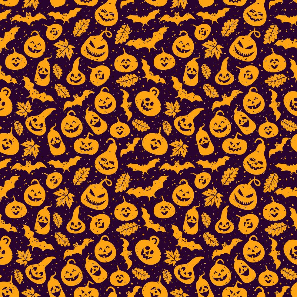 Abstract seamless Halloween pattern vector